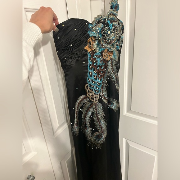 Blush Peacock Prom Dress by Alexia dress - Picture 2 of 6